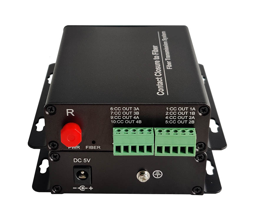 4 Channel Forward Contact Closure Fiber Optical Converter 